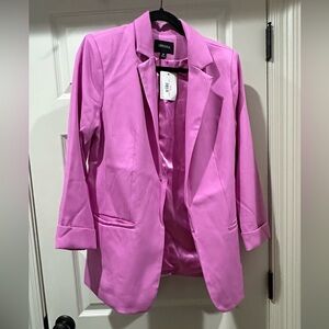 New Zenana Sz Med Lilac boyfriend blazer